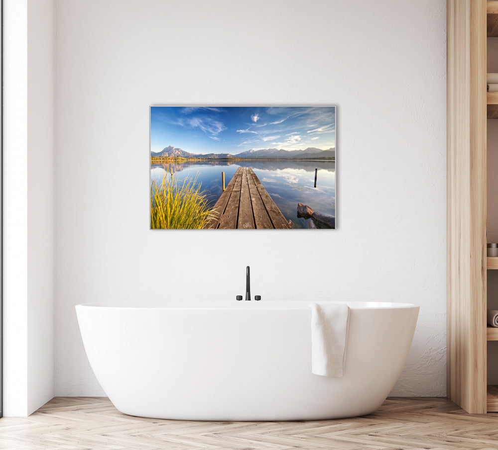 Picture & Frame Pier in Mountain Lake