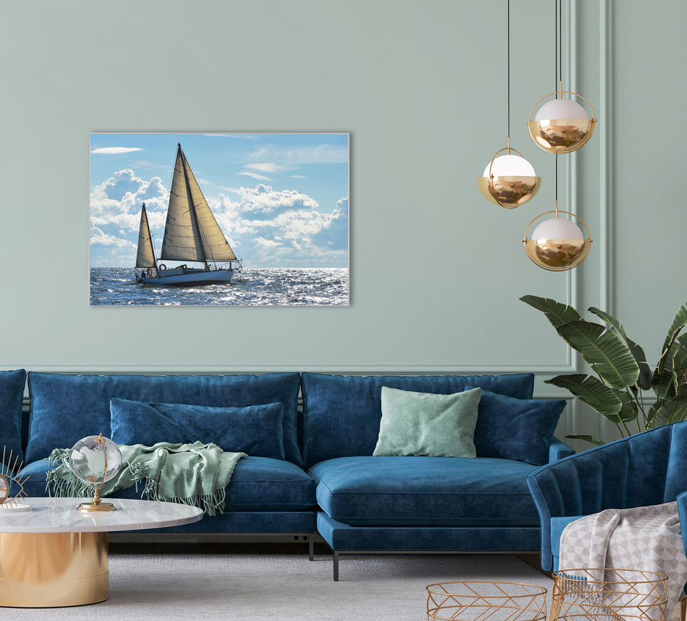 Tableau et cadre Grand voilier