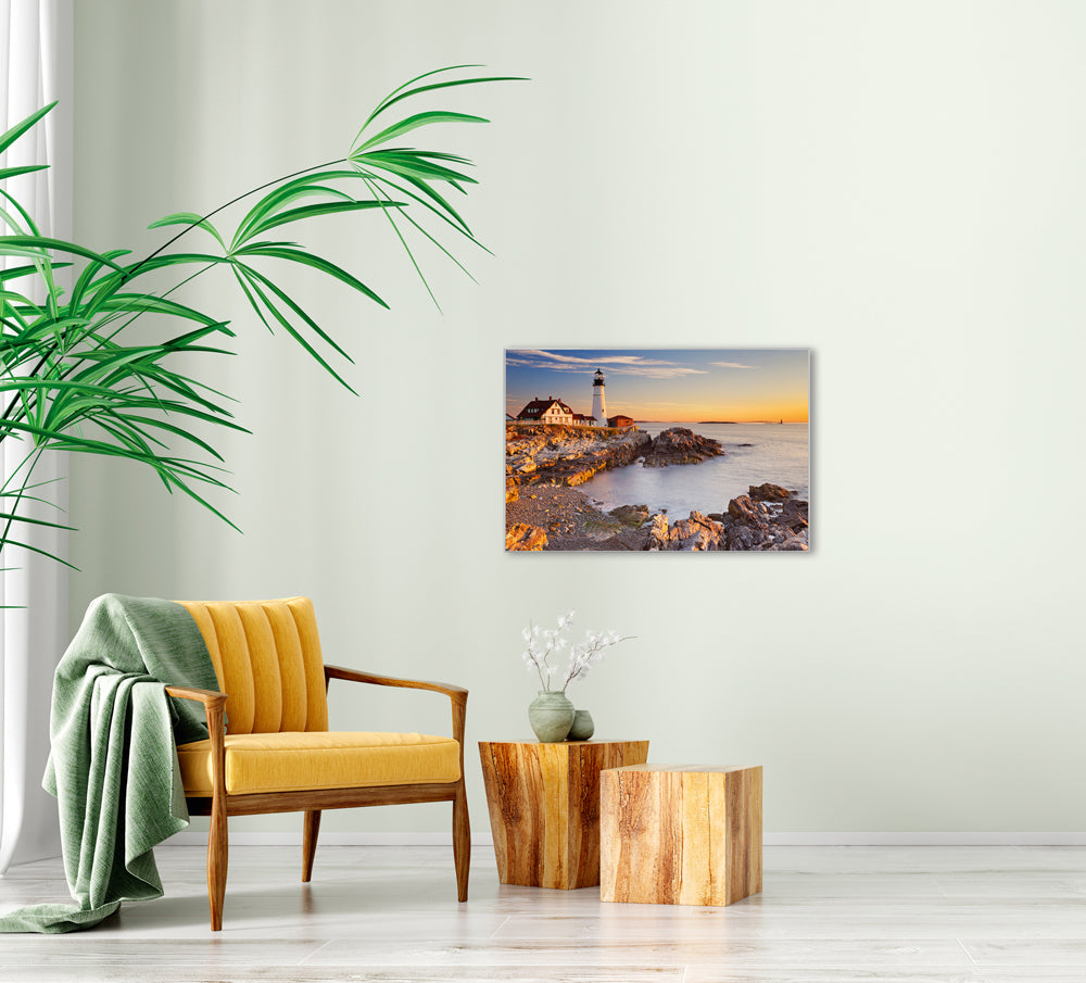 Picture & Frame Lighthouse at Dusk