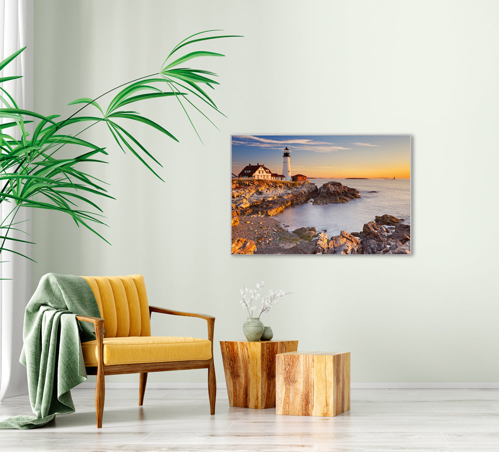 Picture & Frame Lighthouse at Dusk