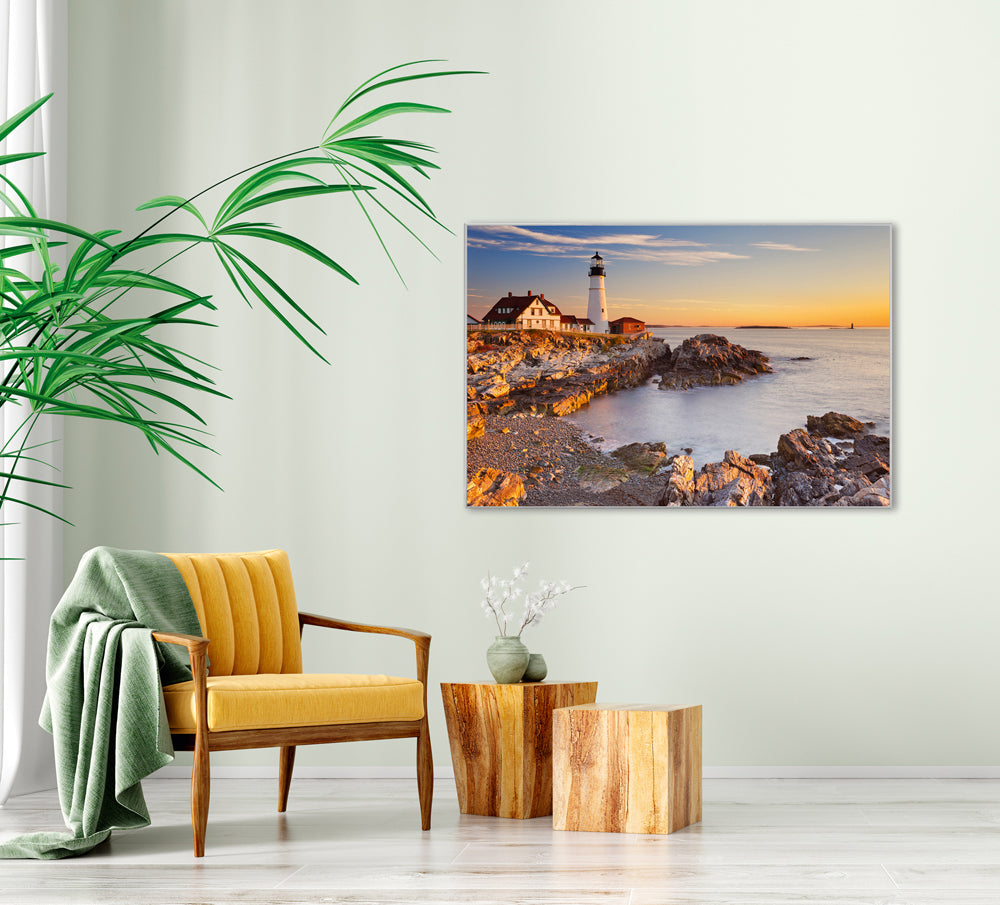 Picture & Frame Lighthouse at Dusk