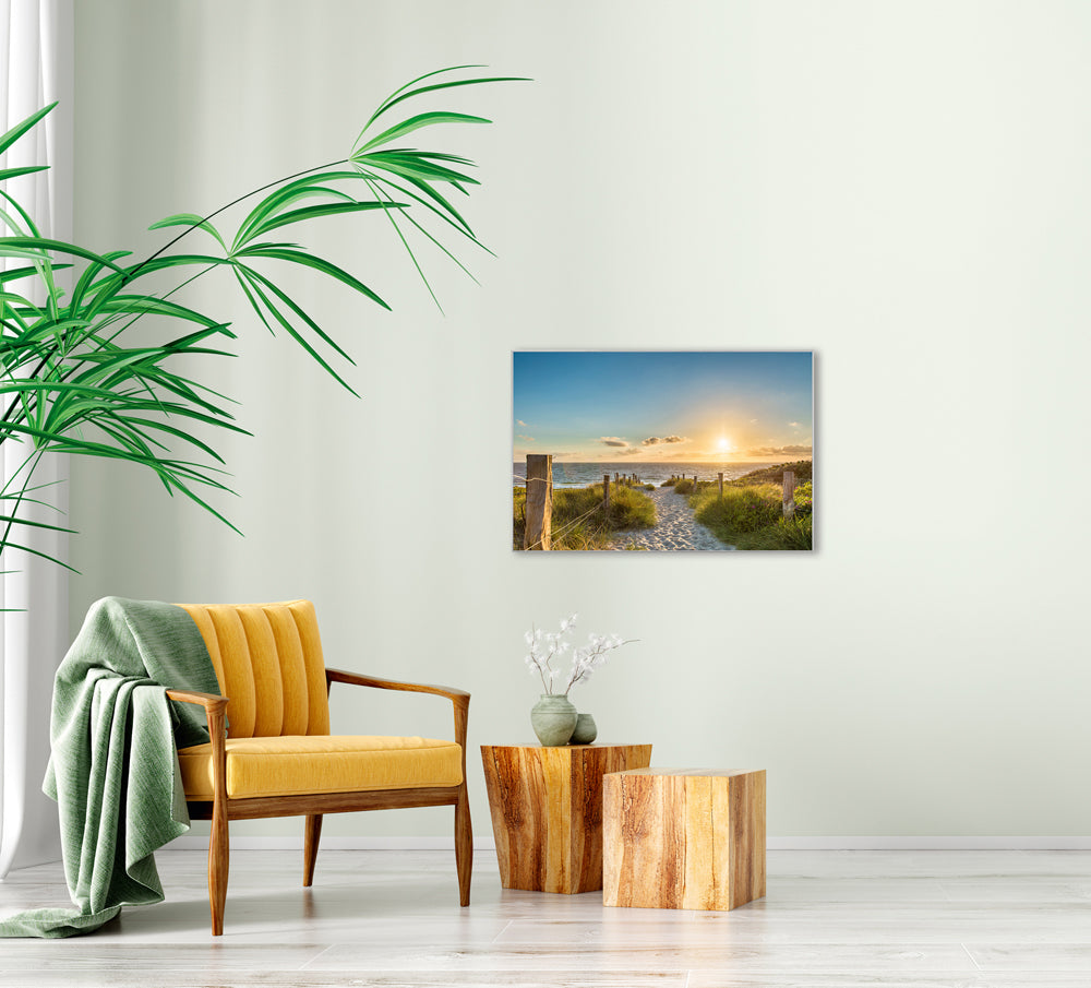 Bild & Rahmen Abendstimmung am Strand