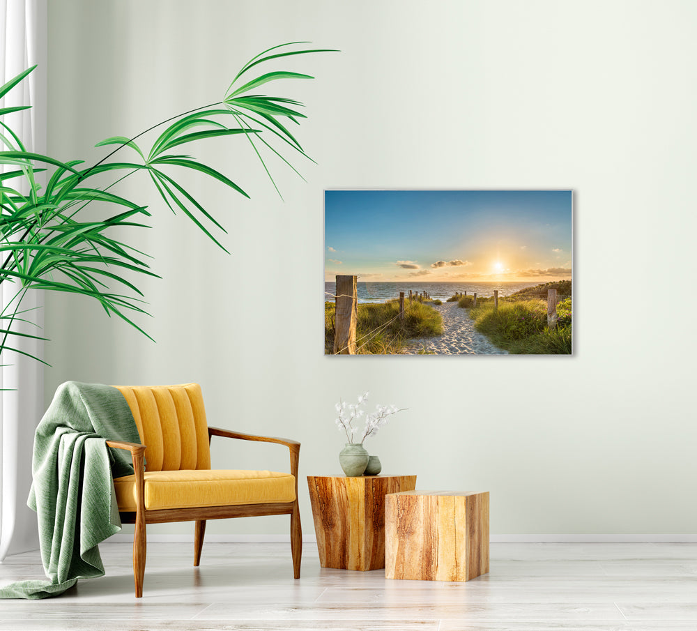 Bild & Rahmen Abendstimmung am Strand