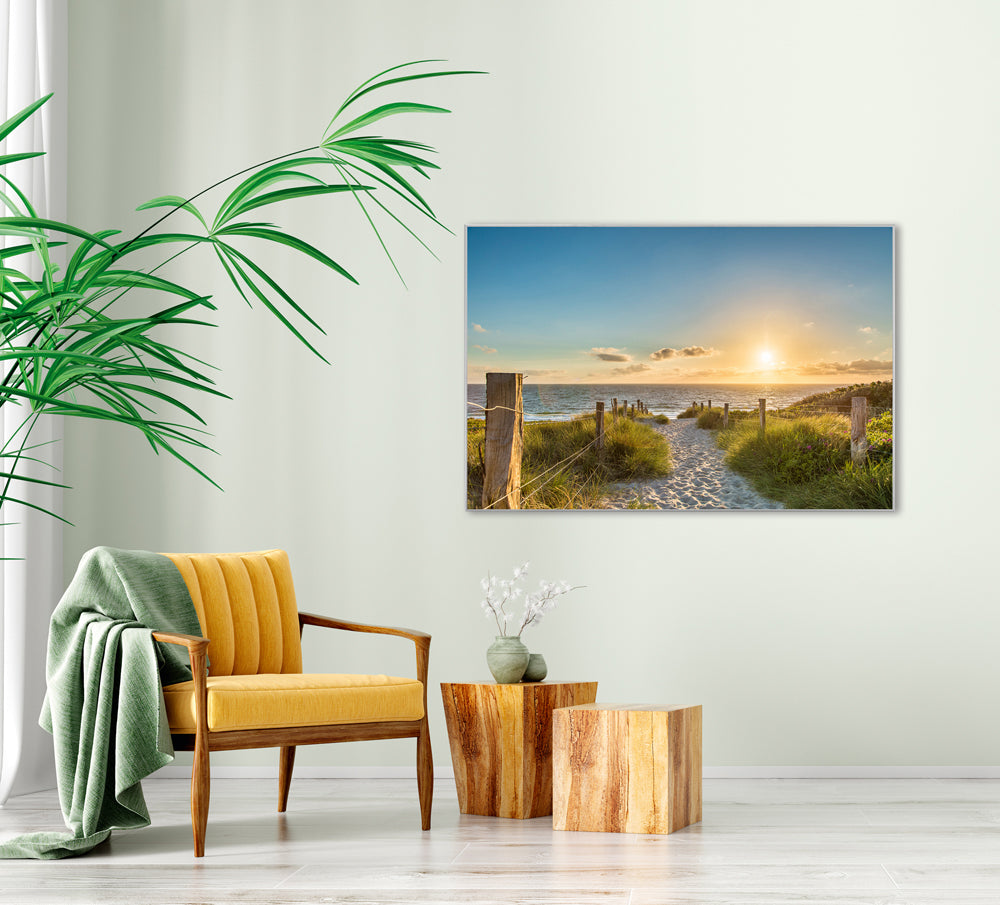 Bild & Rahmen Abendstimmung am Strand