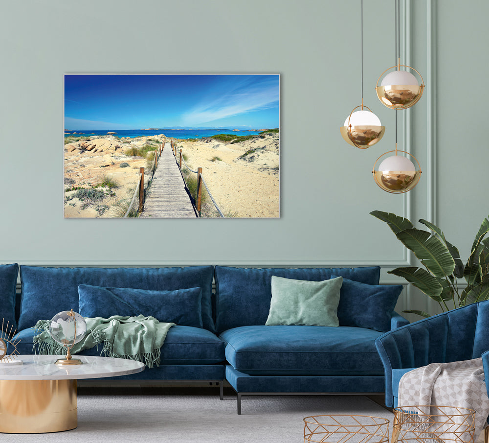 Picture & Frame Footbridge through the dunes