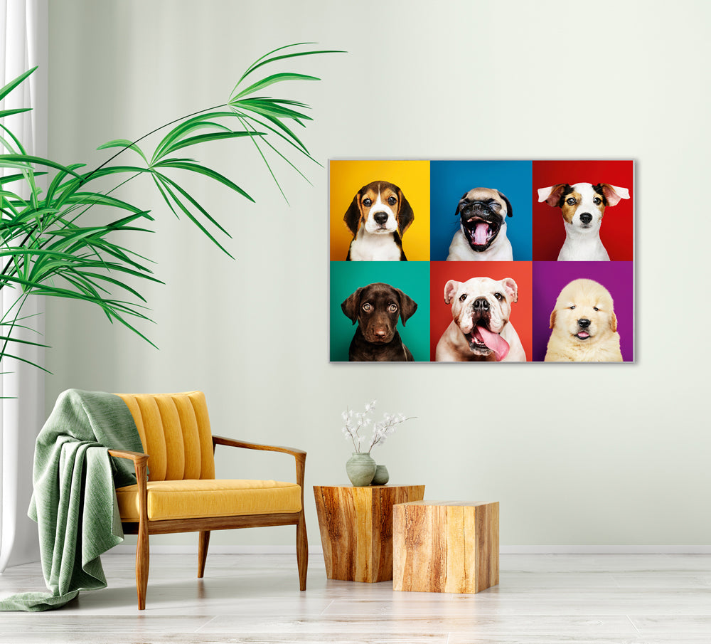 Picture & Frame Funny Dogs