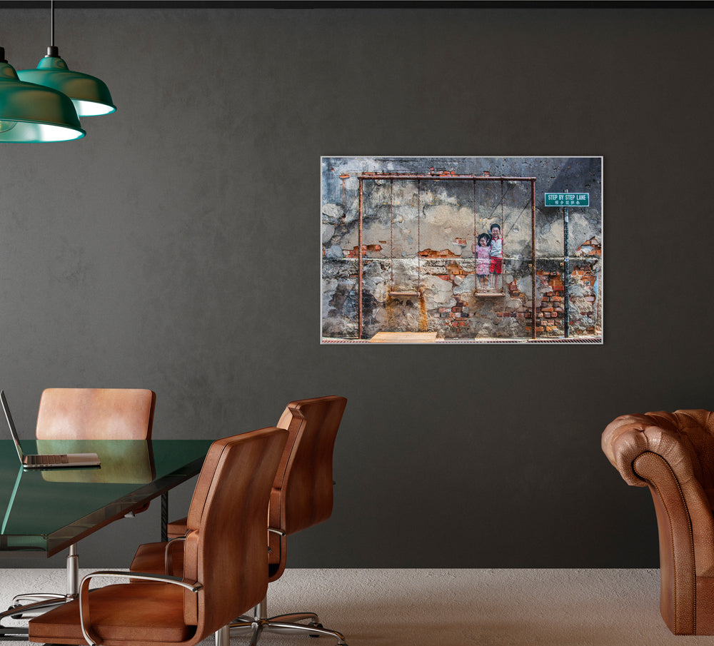 Picture & Frame Street Art with Swing