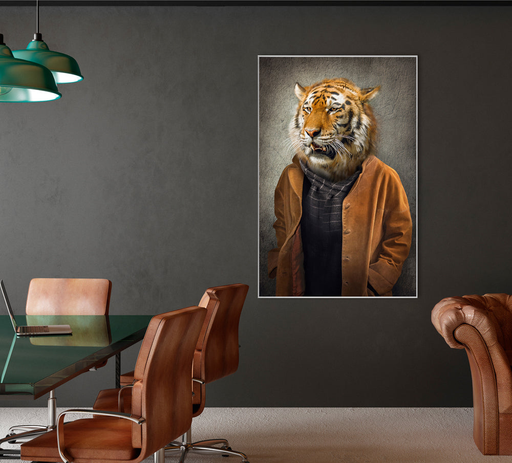 Picture & Frame Tiger in Coat