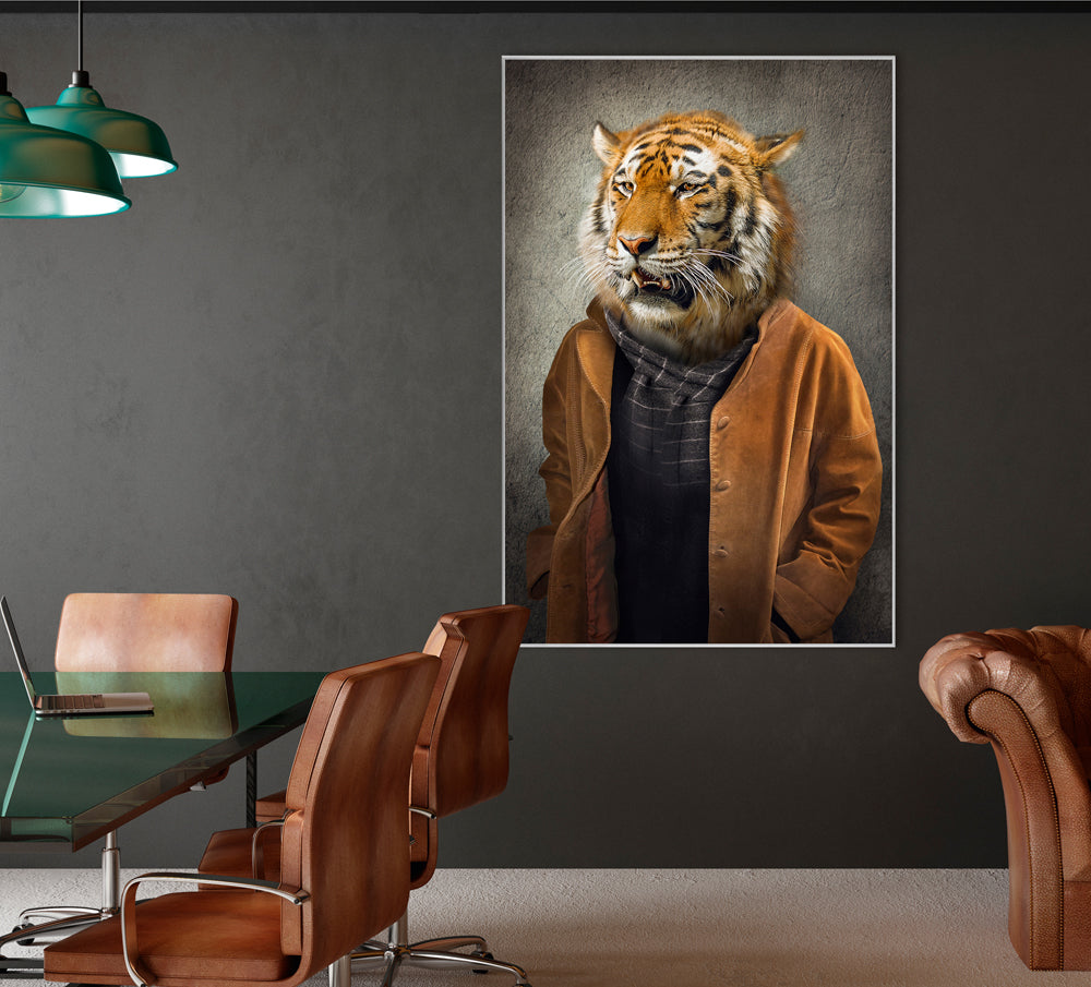 Picture & Frame Tiger in Coat