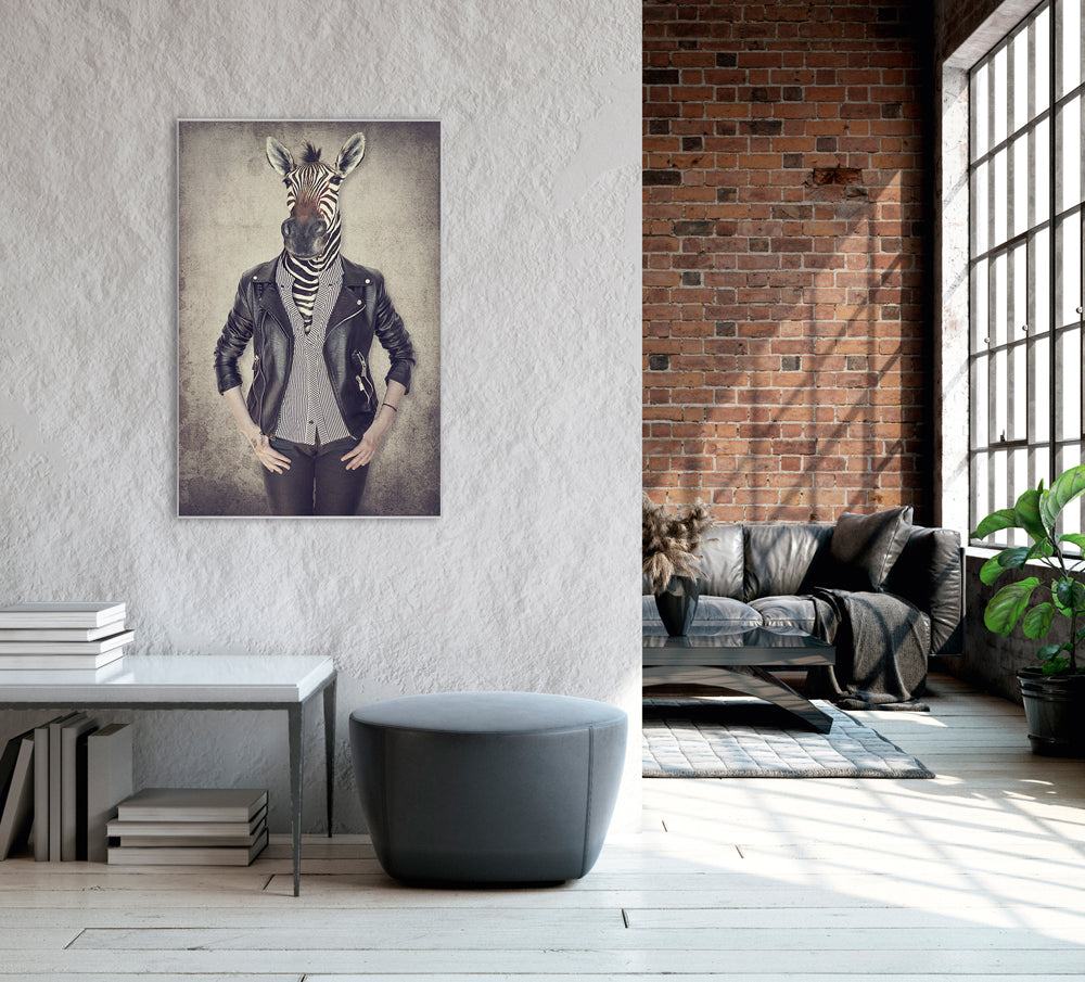 Picture & Frame Zebra Gentleman