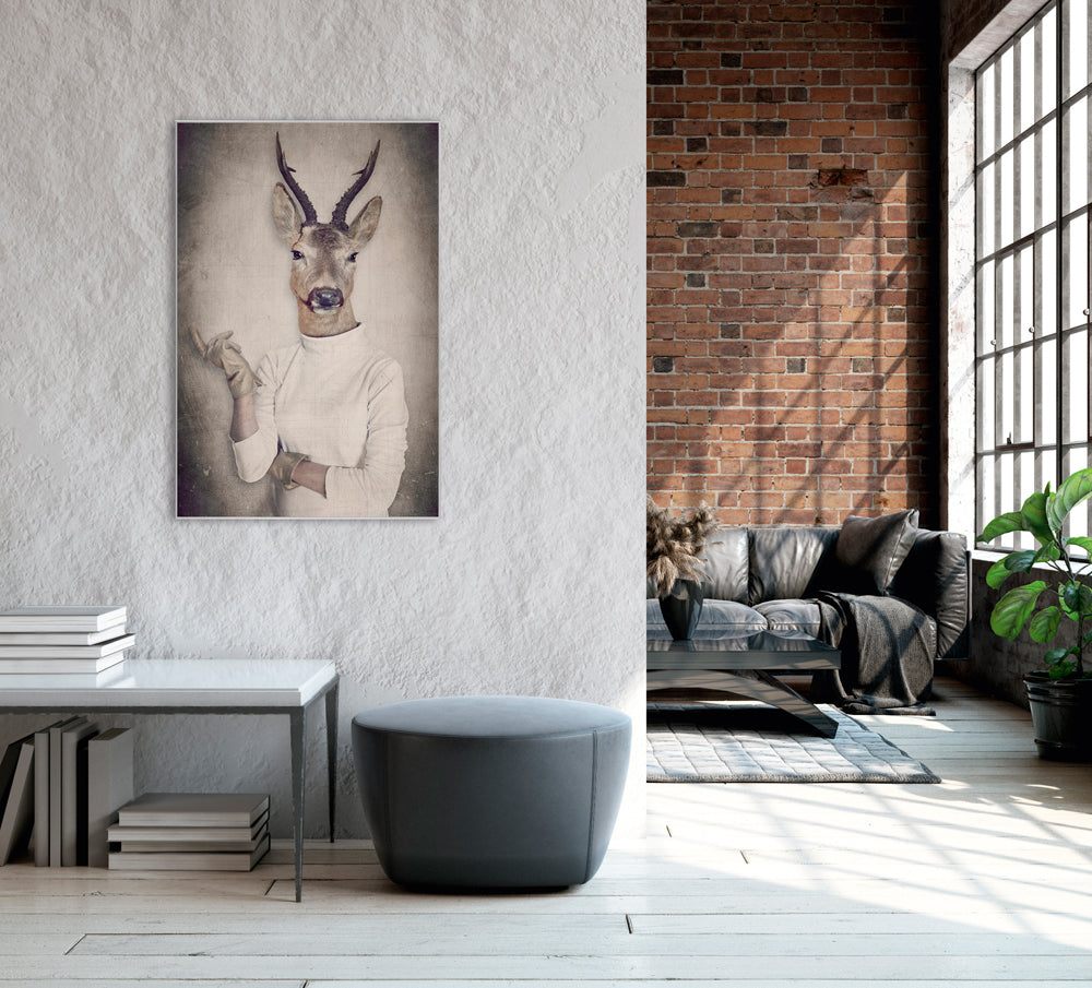 Image et cadre Chevreuil avec pull