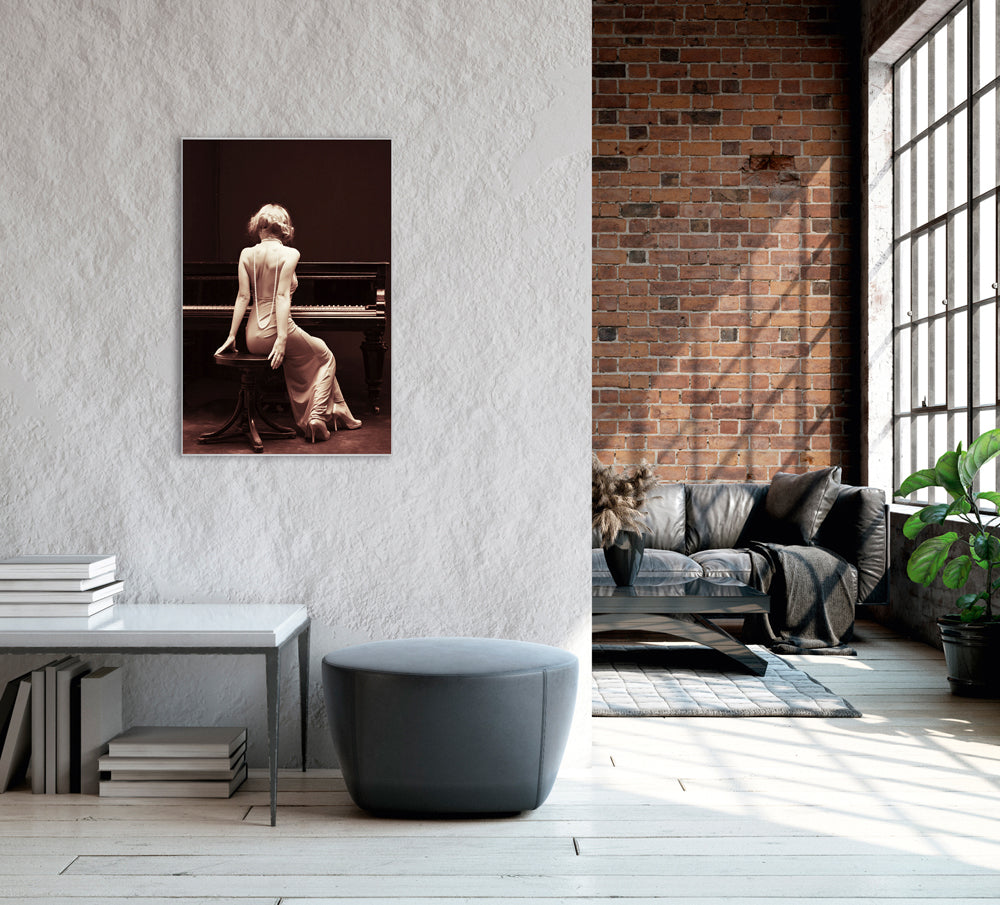 Picture & Frame Beauty at the Piano