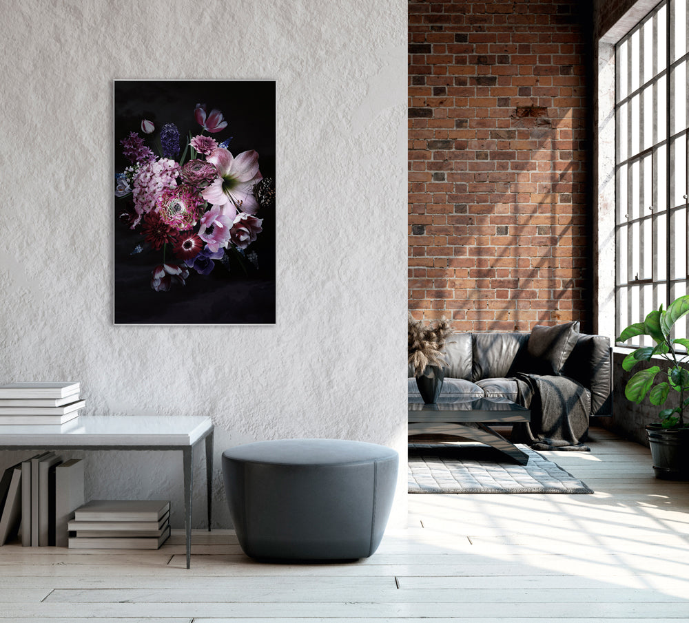 Picture & Frame Pretty Bouquet of Flowers