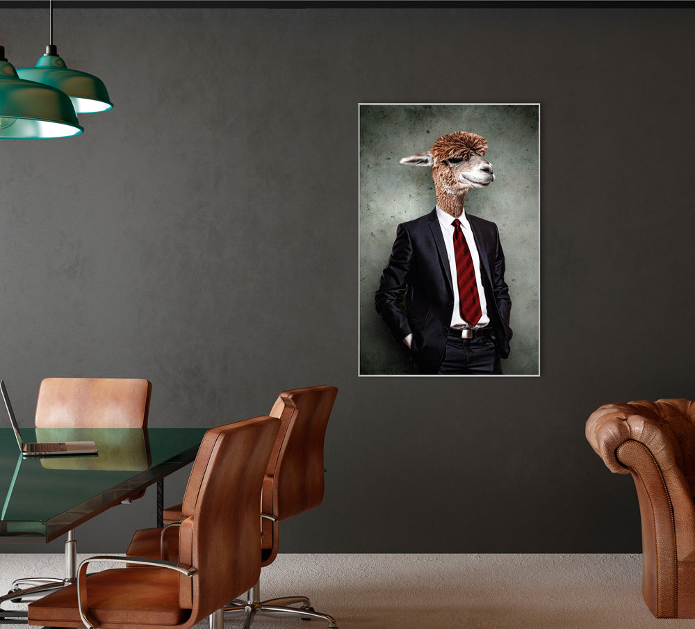 Picture & Frame Lama in Suit