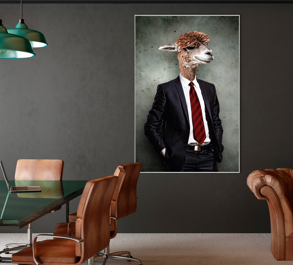 Picture & Frame Lama in Suit