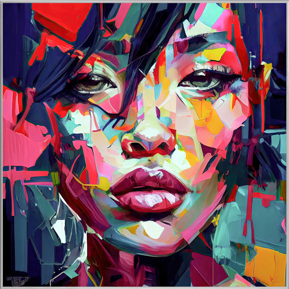 Image et cadre Portrait coloré