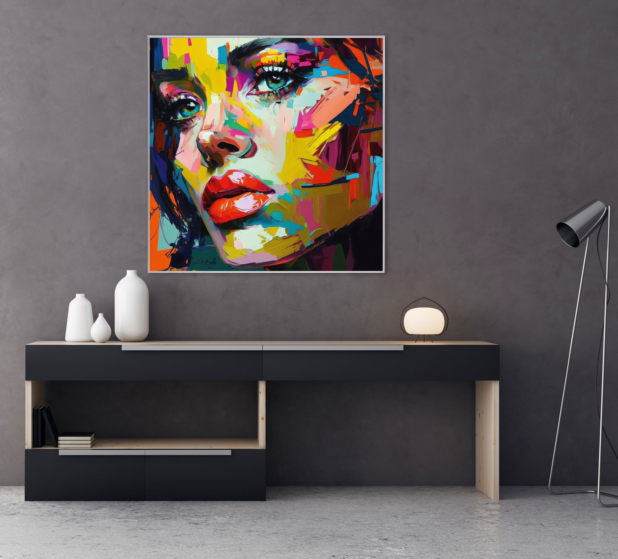 Picture & Frame Colorful Portrait