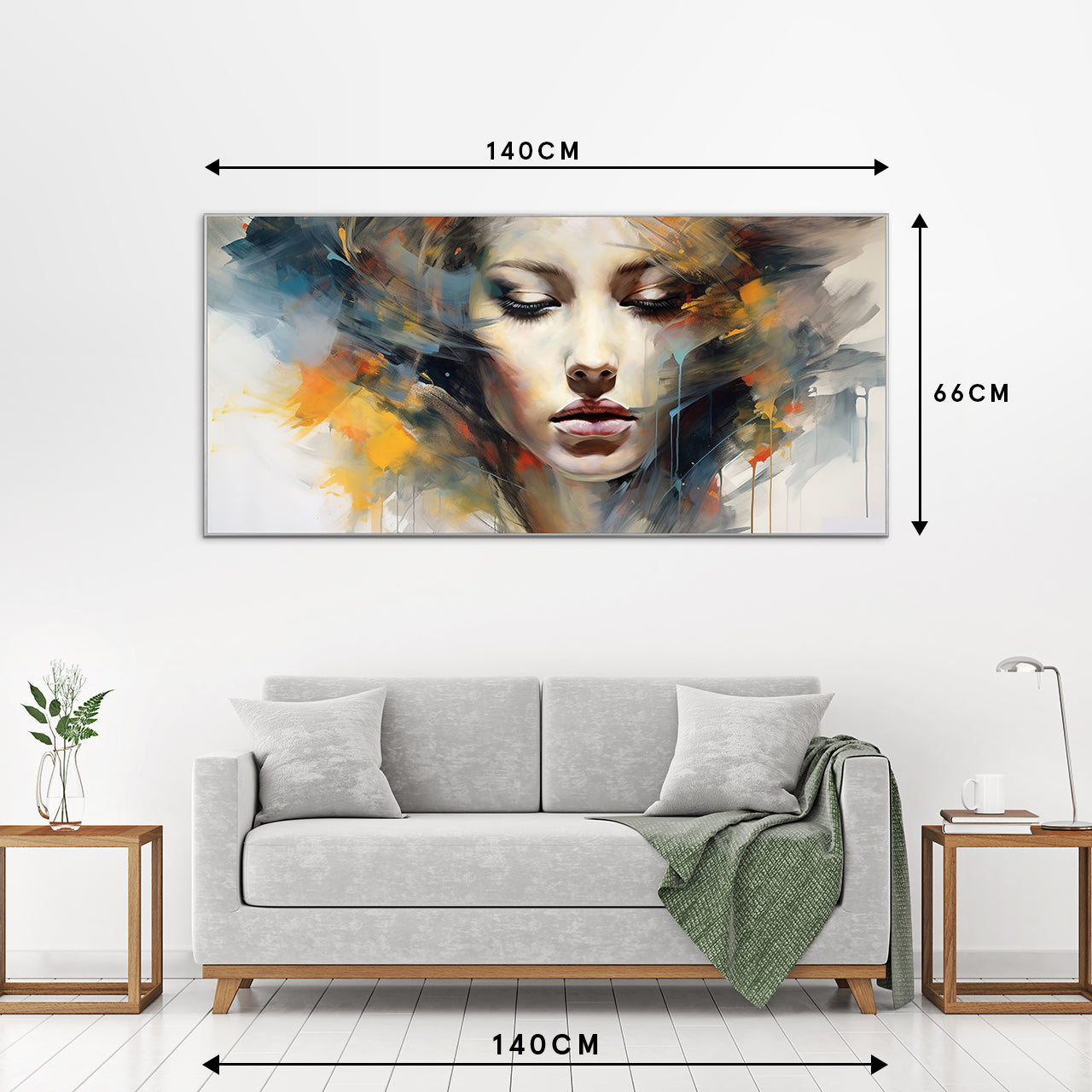 Picture & Frame Colorful Sadow Girl