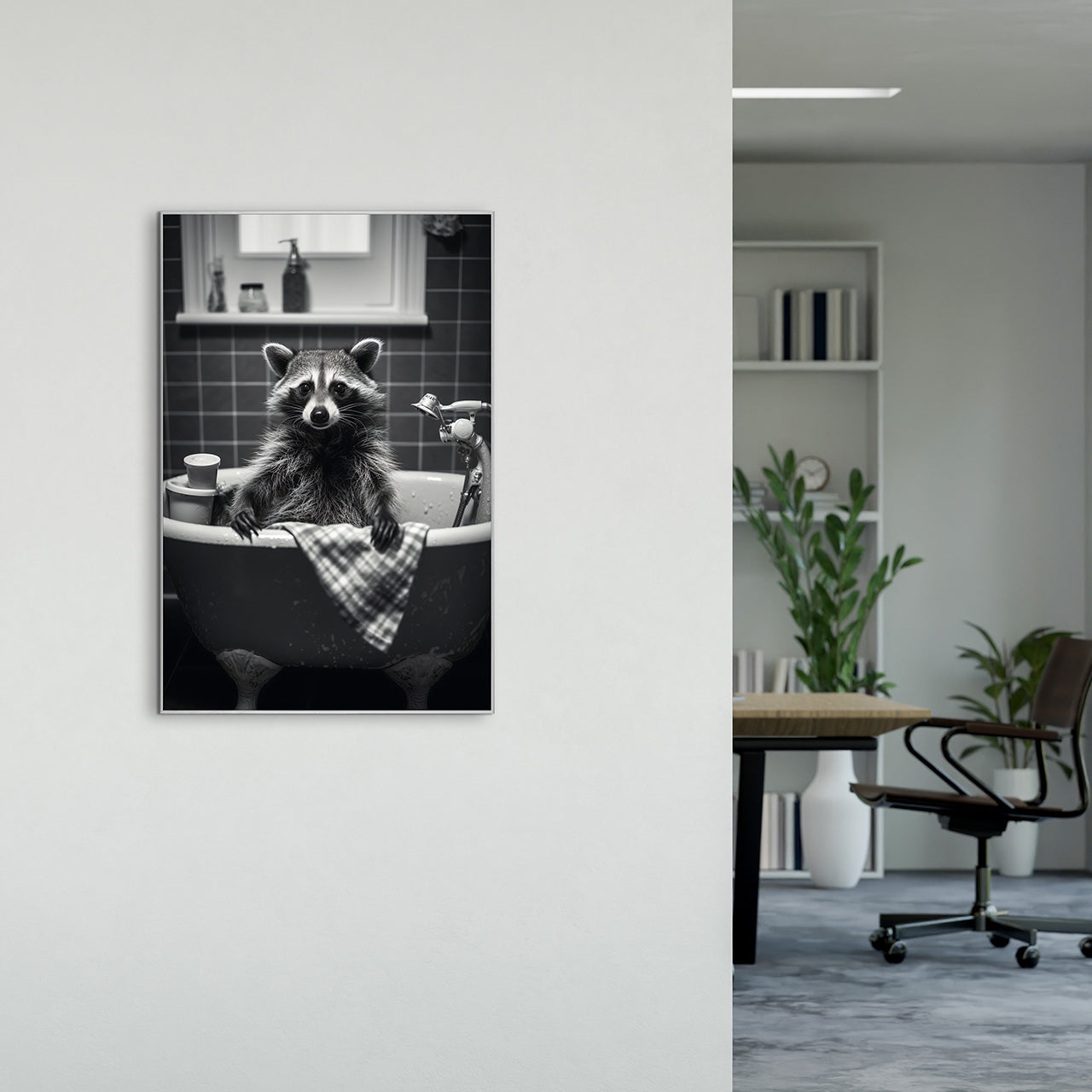 Picture & Frame Raccoon