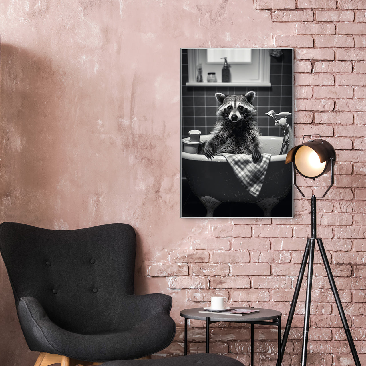 Picture & Frame Raccoon