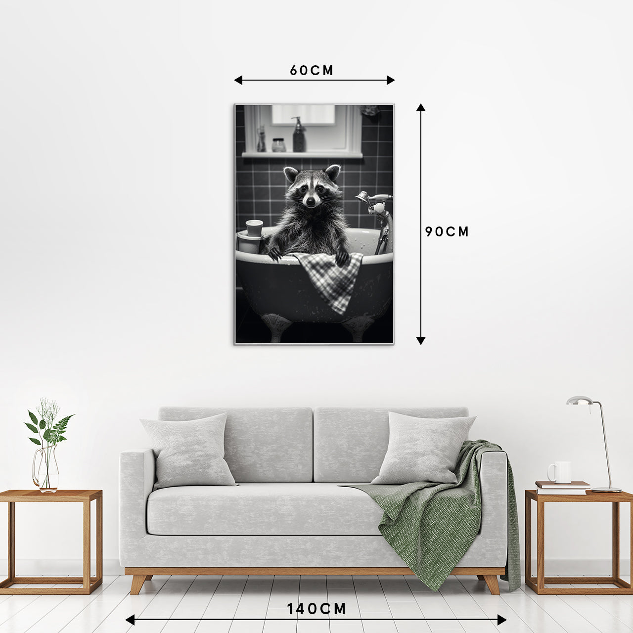 Picture & Frame Raccoon