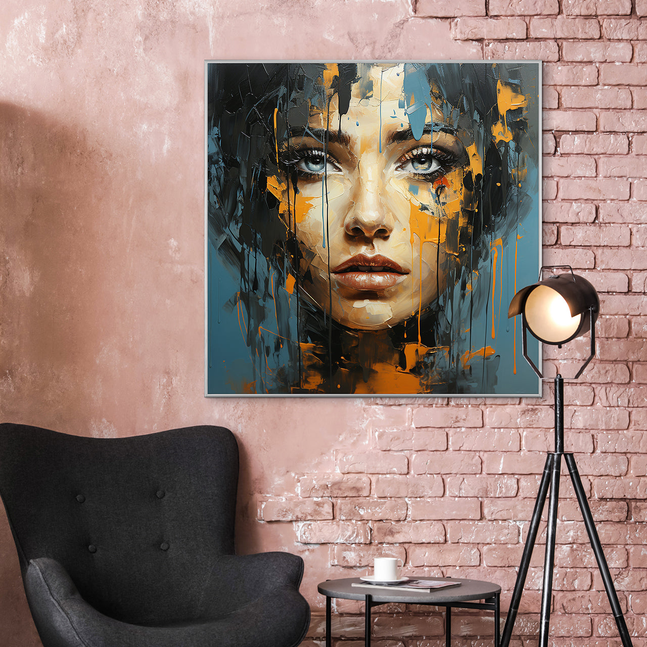 Picture & Frame Blue Eye Girl