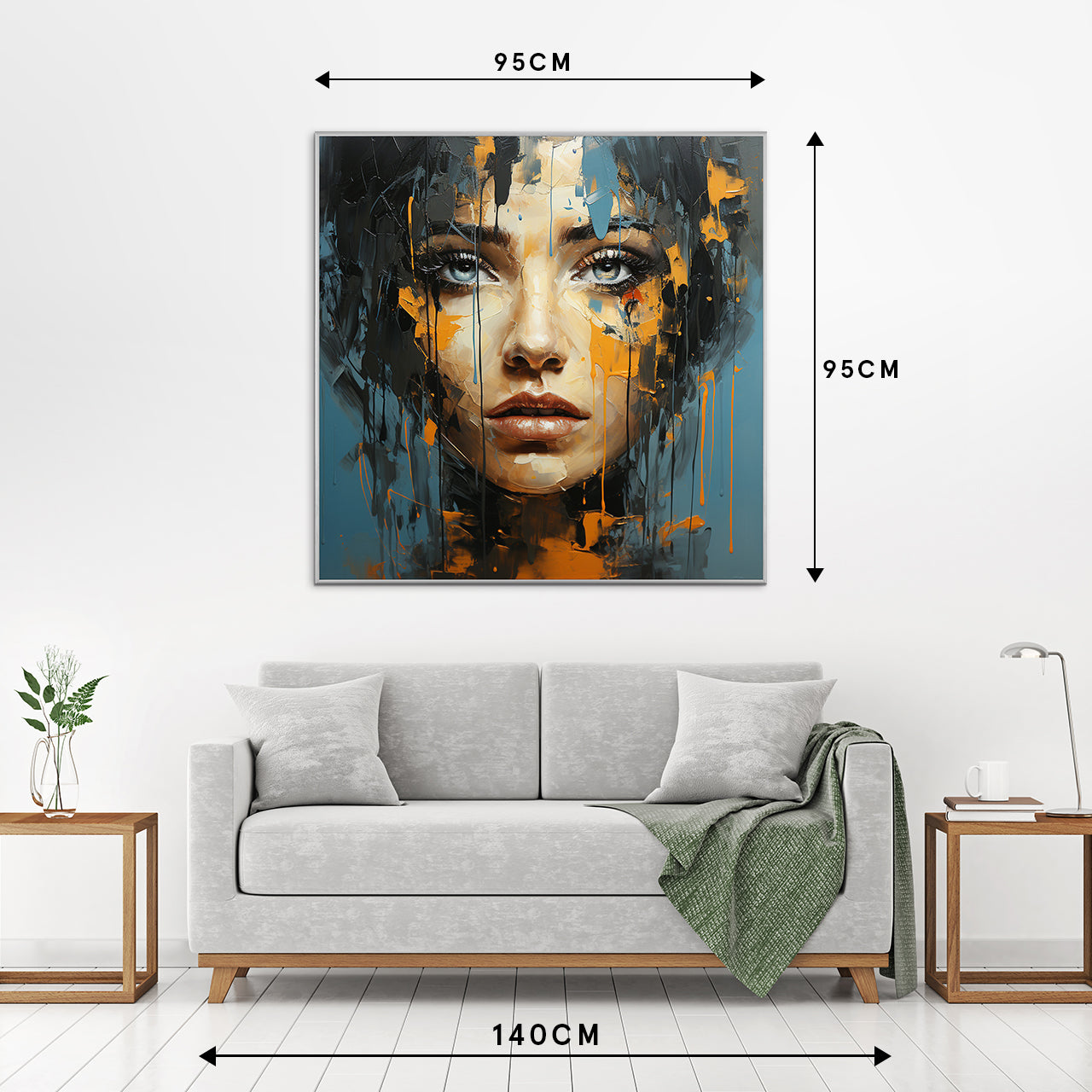 Picture & Frame Blue Eye Girl