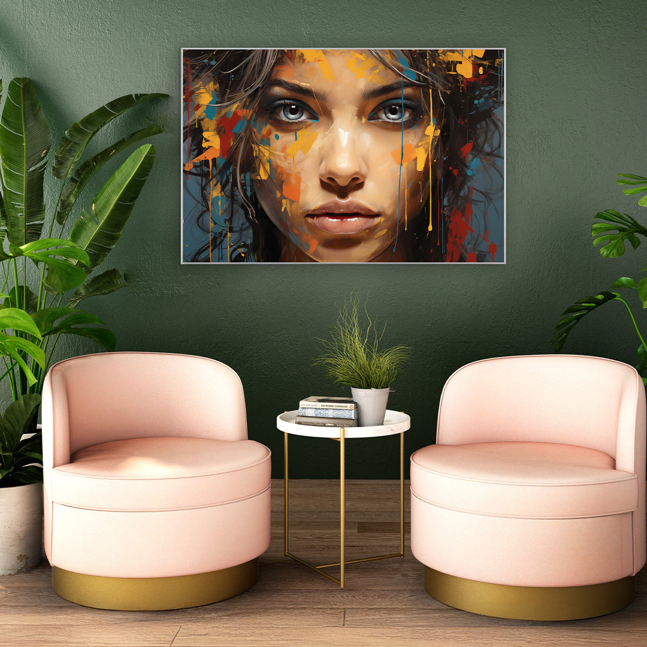 Picture & Frame Grey Eyes behind Colours