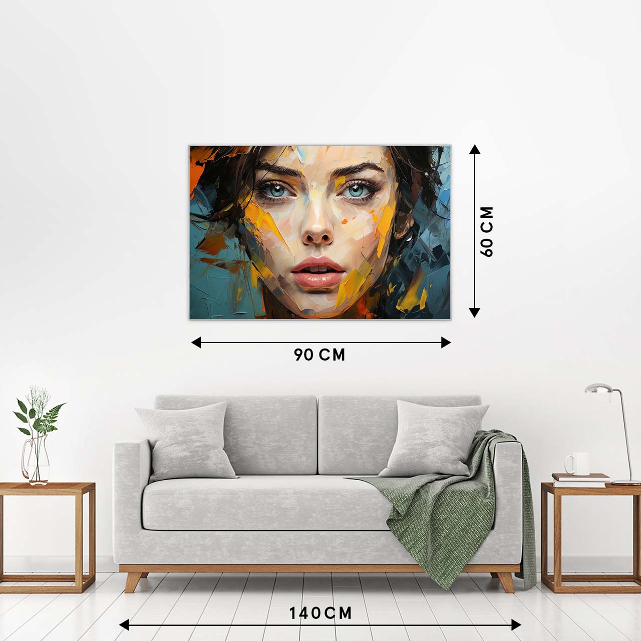 Bild & Rahmen Beauty with Splashes of Colour