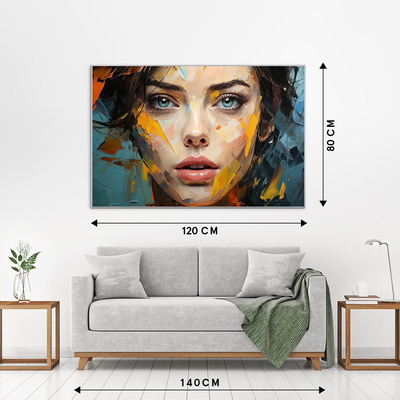 Image et cadre beauté avec des touches de couleur