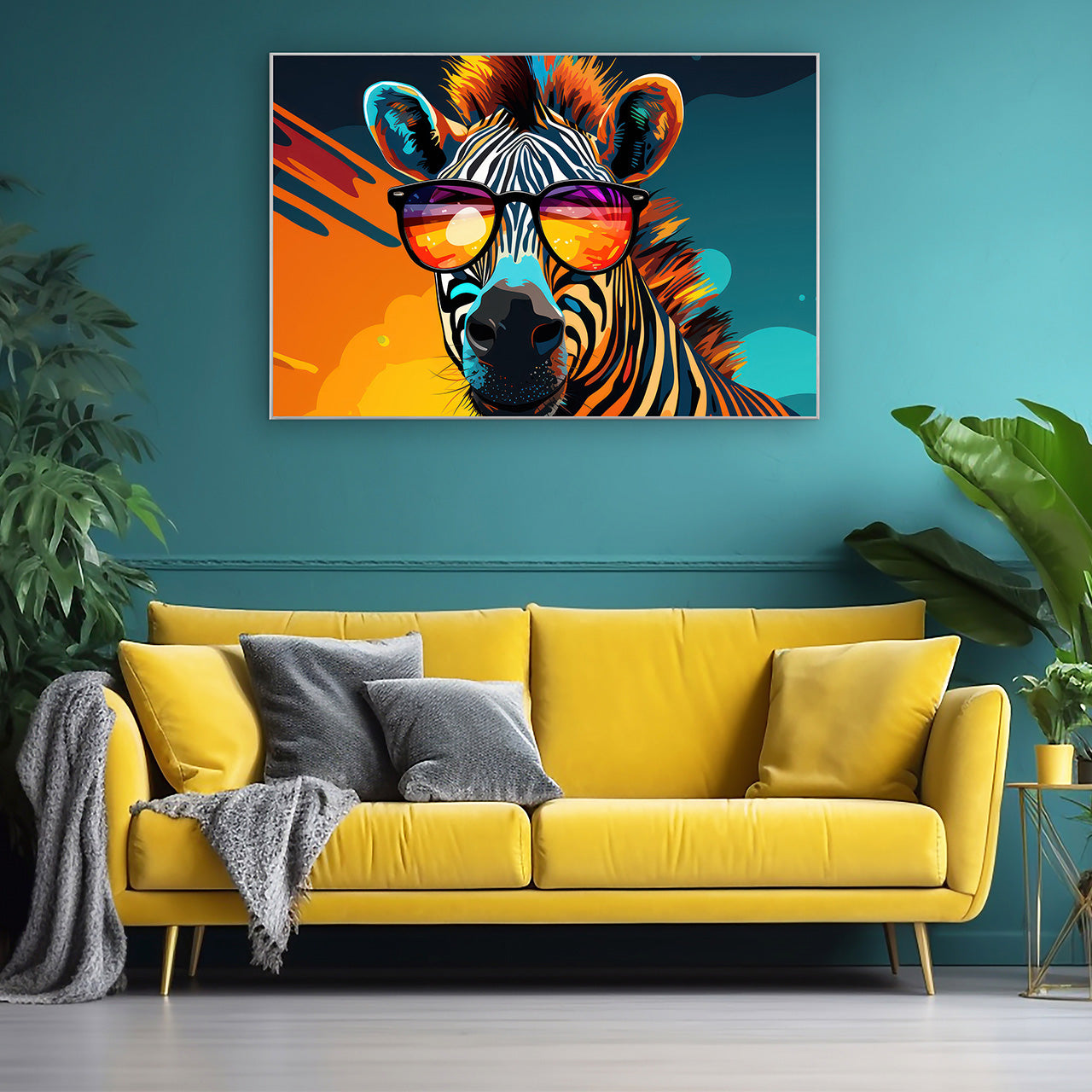 Bild & Rahmen Groovy Zebra Stripes