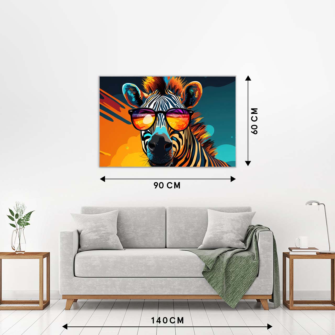 Bild & Rahmen Groovy Zebra Stripes