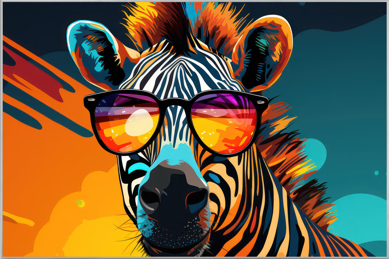 Bild & Rahmen Groovy Zebra Stripes