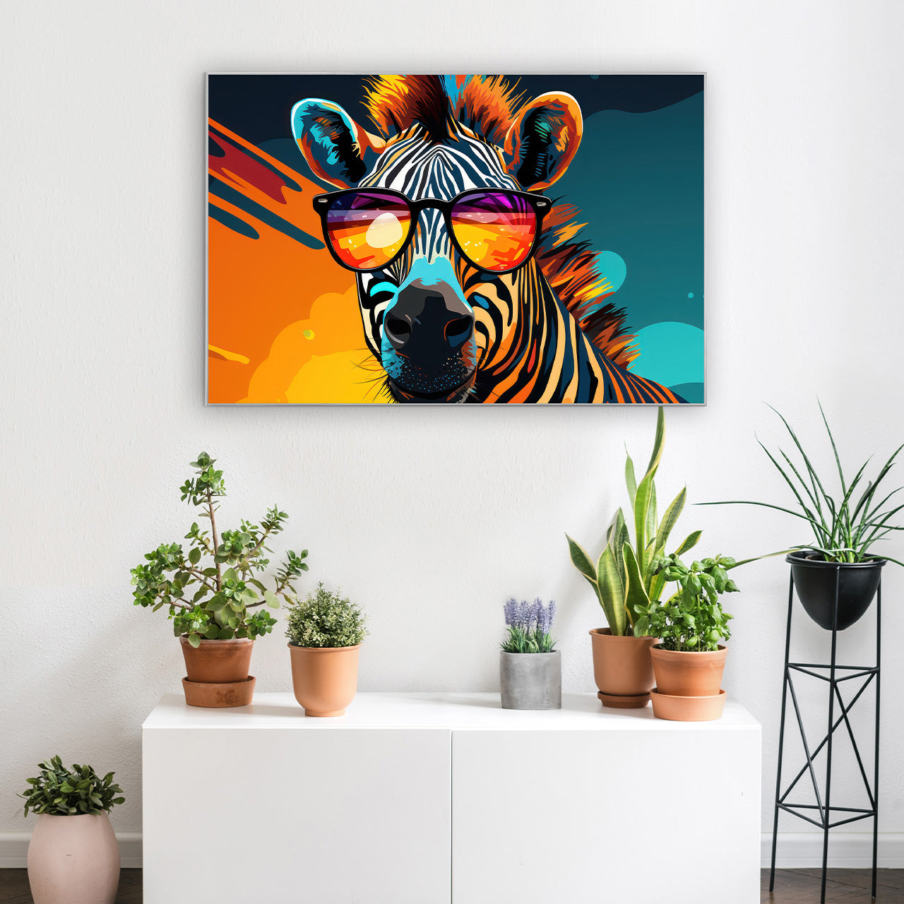 Bild & Rahmen Groovy Zebra Stripes