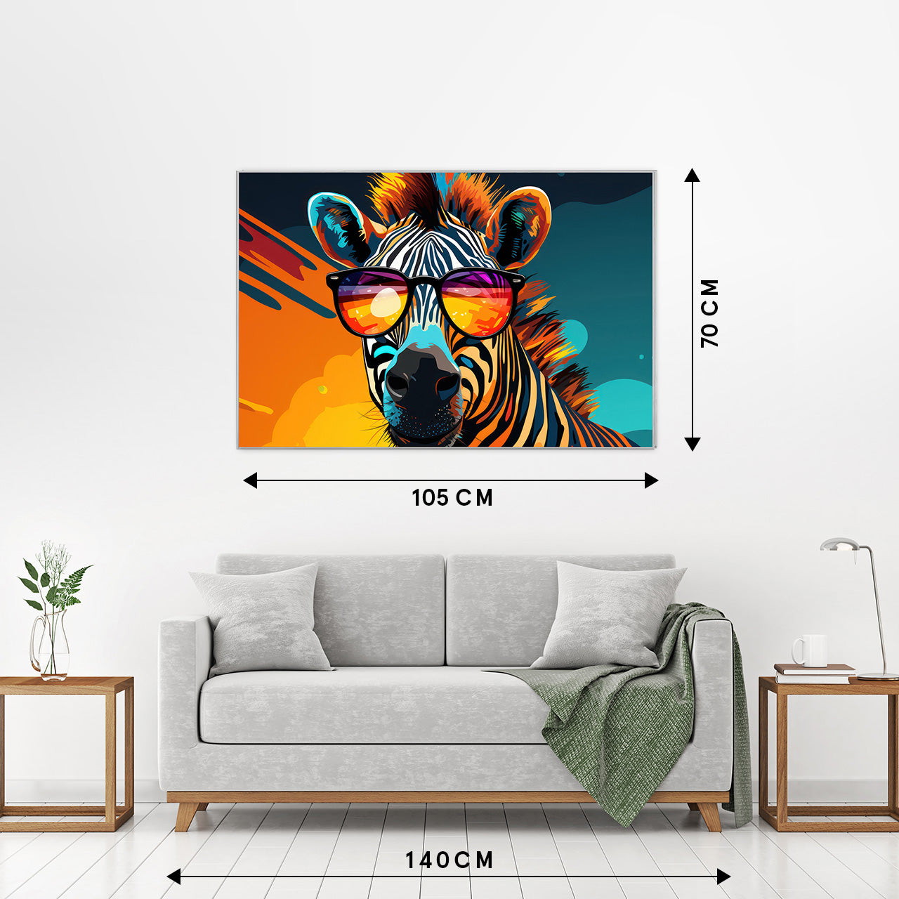 Bild & Rahmen Groovy Zebra Stripes