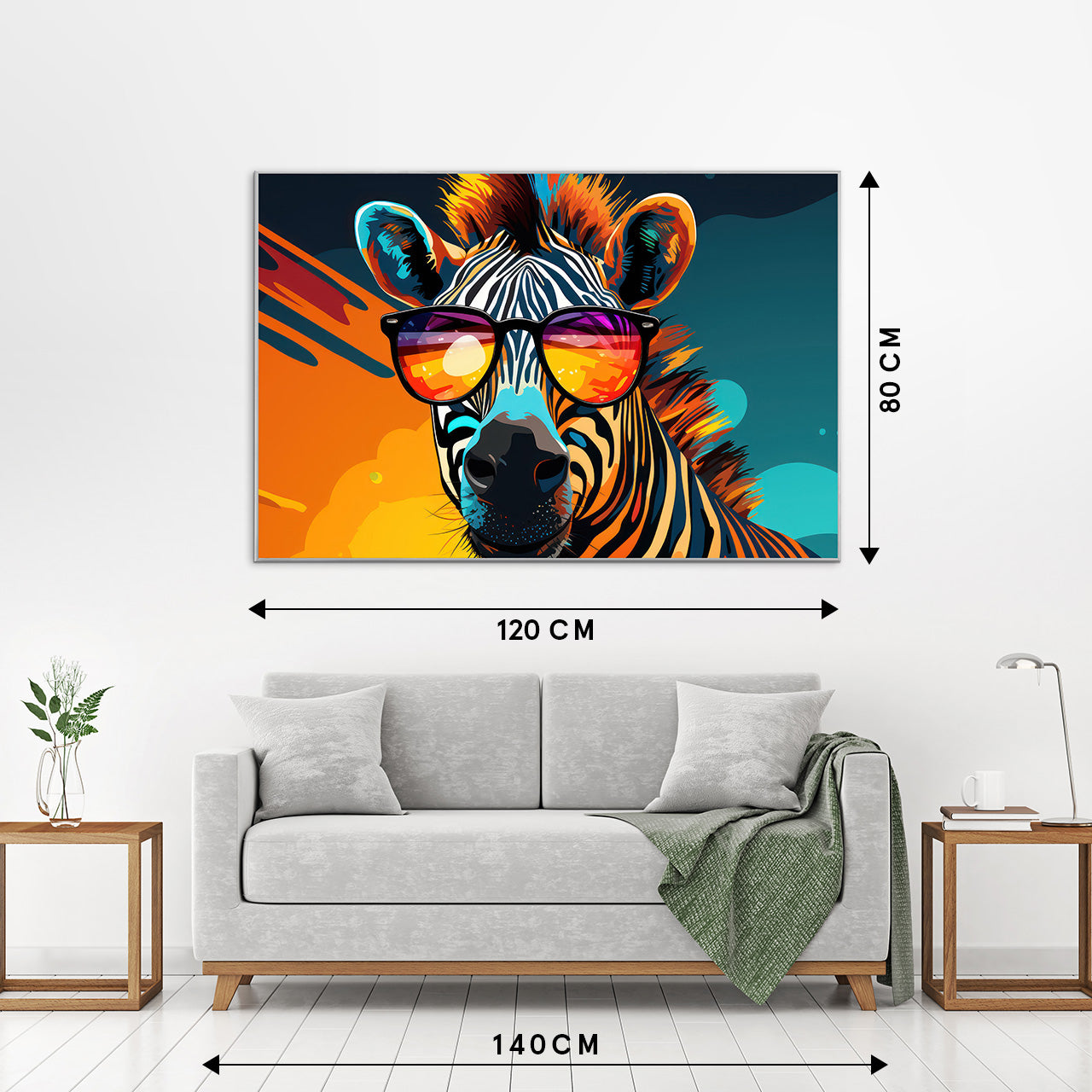 Bild & Rahmen Groovy Zebra Stripes