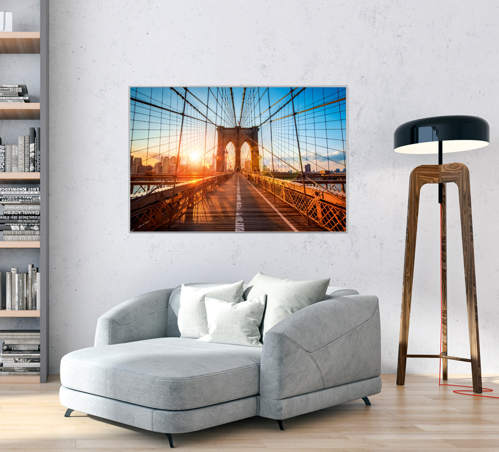 Acrylglasbild Brooklyn Bridge