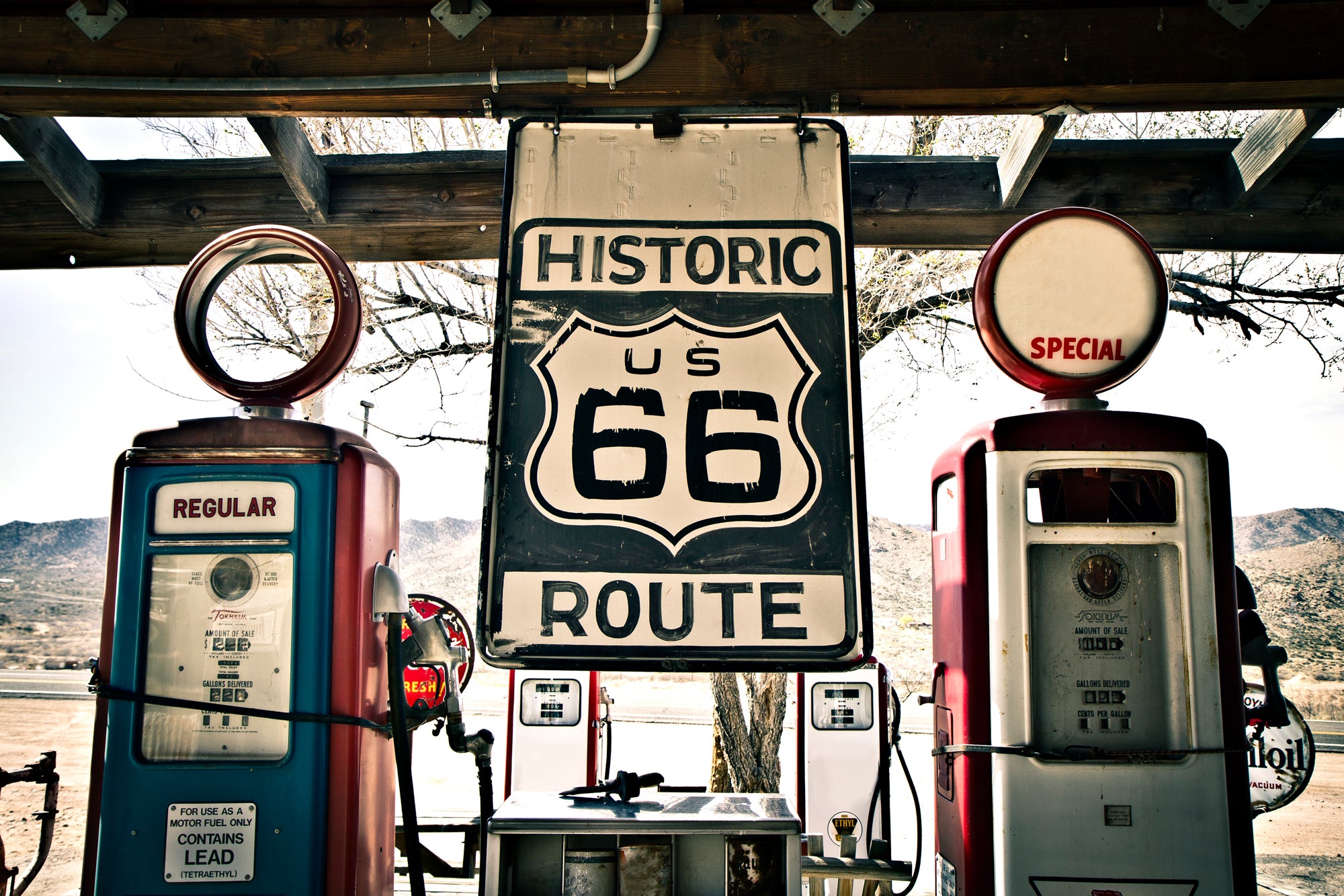 Acrylglasbild Route 66