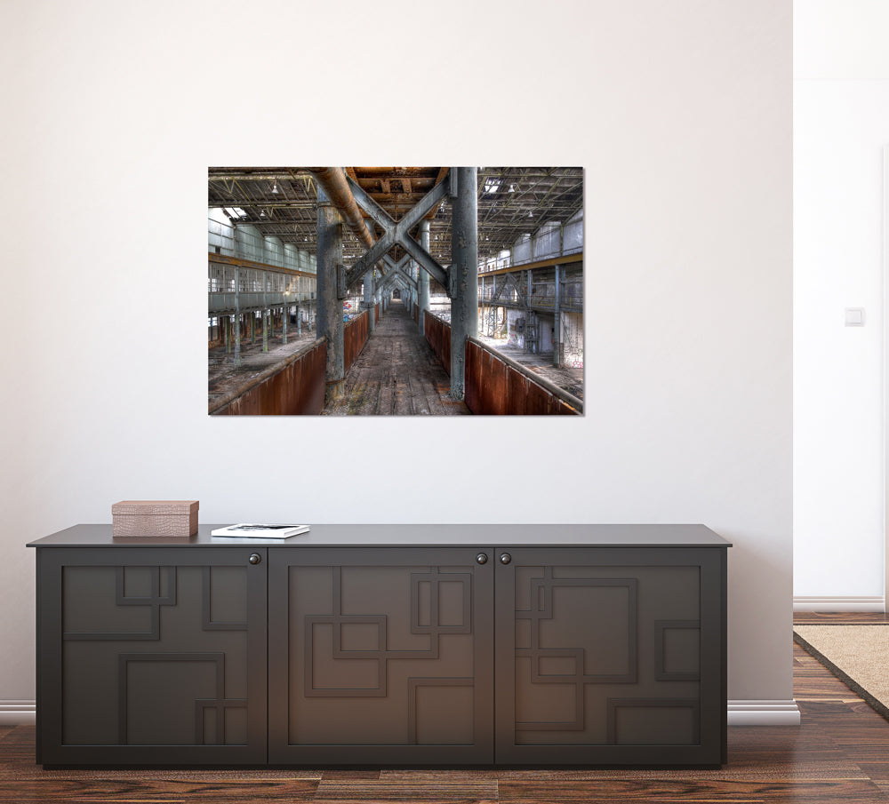 Tableau en verre acrylique Usine Hall 1