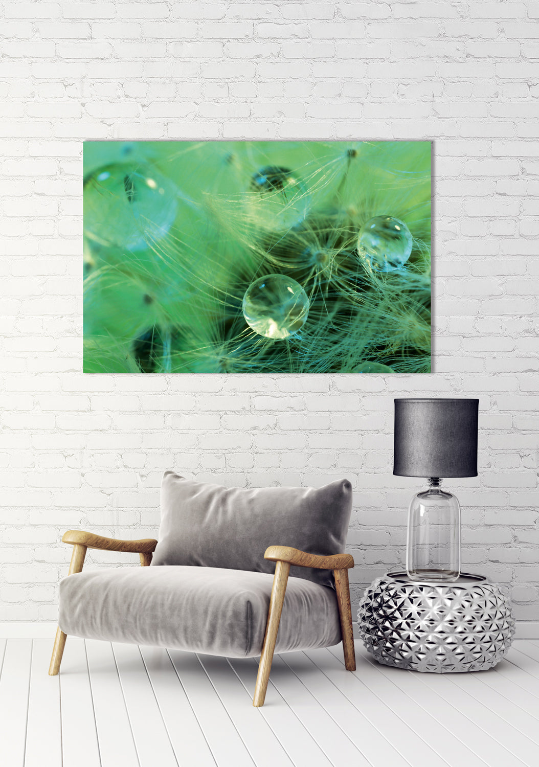 Acrylglasbild Acrylglasbild Wasserperlen