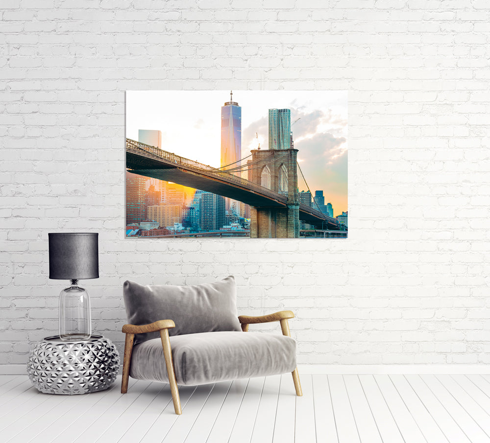 Acrylglasbild Brooklyn Bridge 2