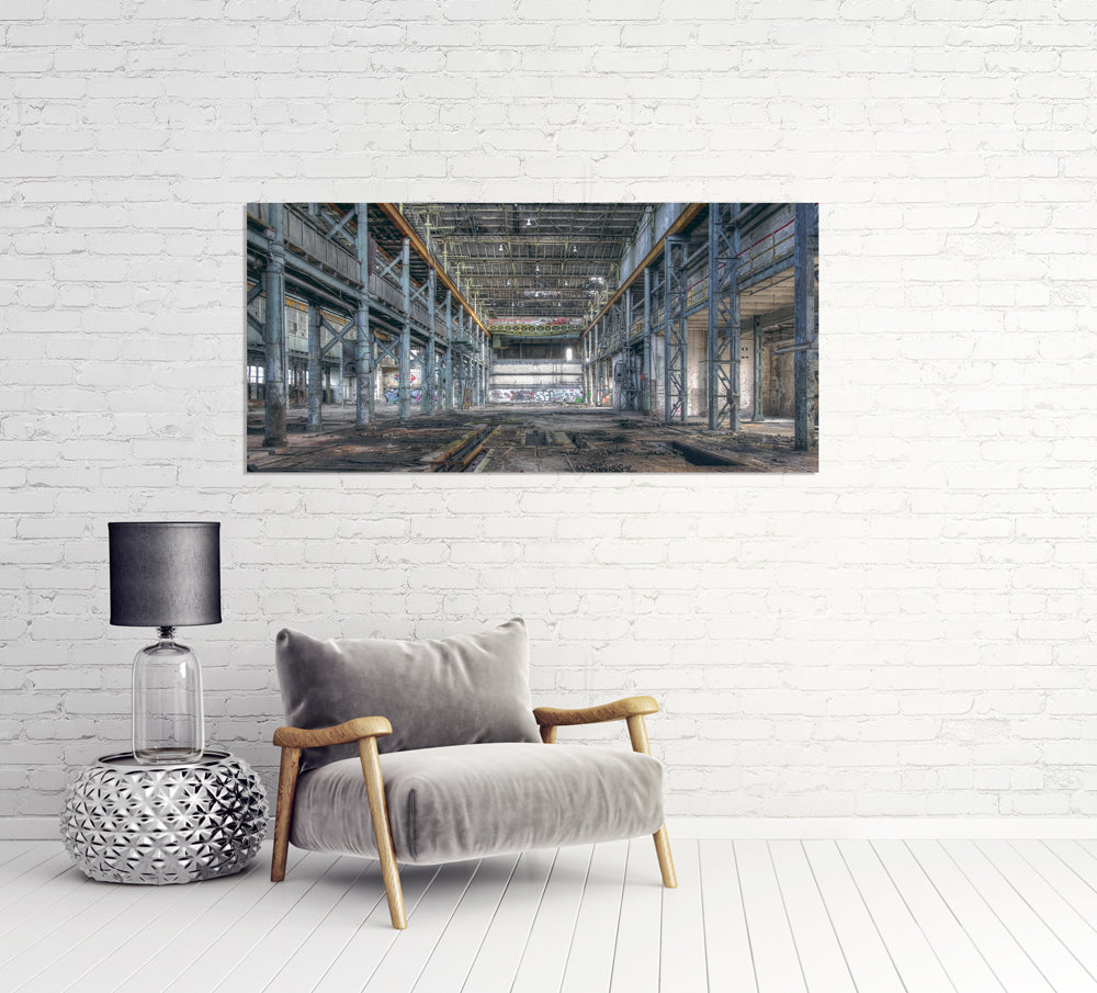 tableau en verre acrylique Usine Hall 3
