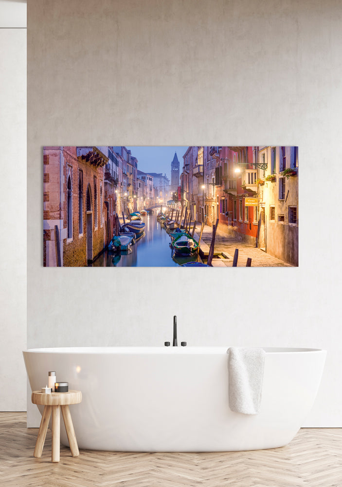 Tableau en verre acrylique Venise le soir