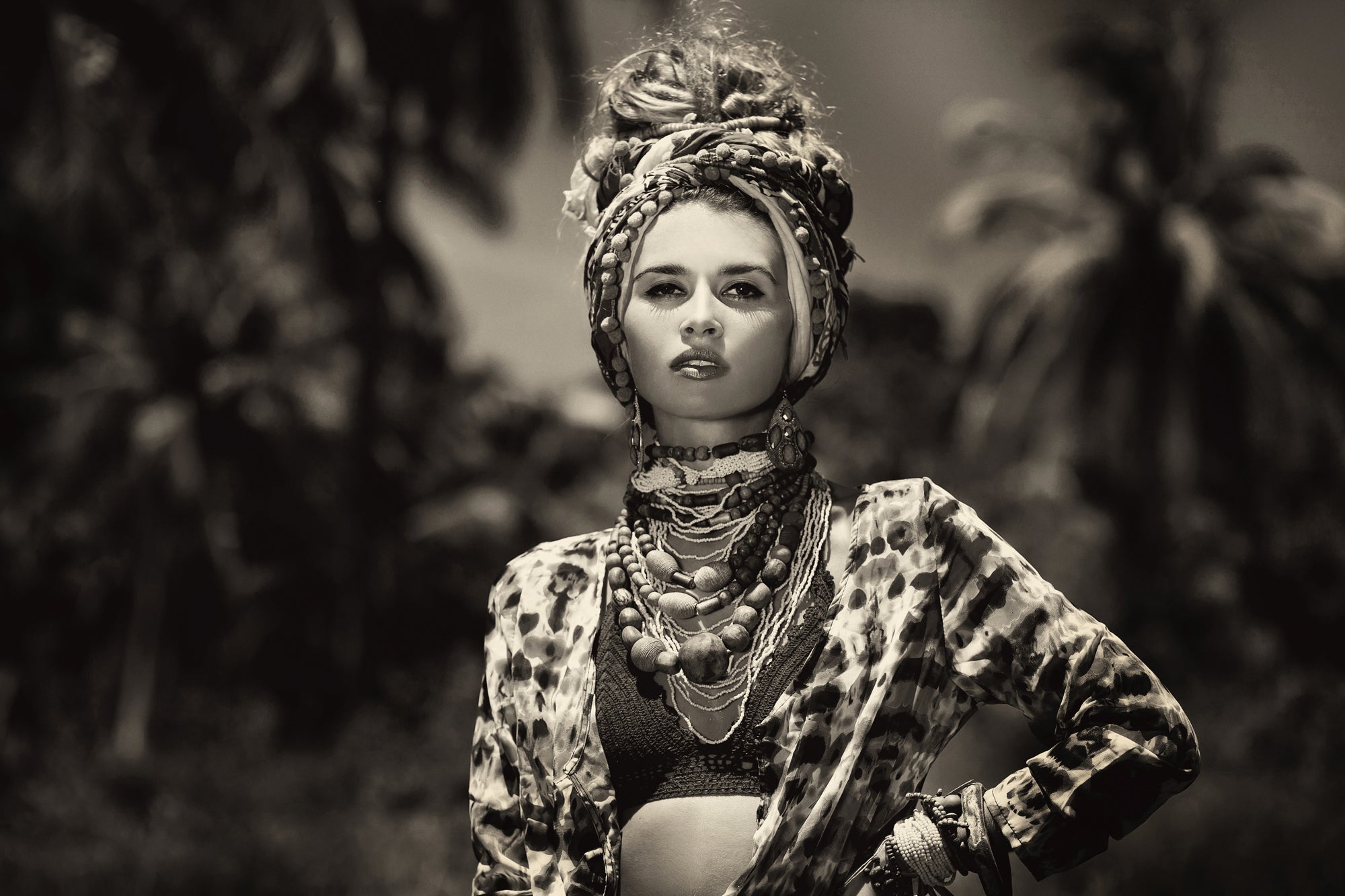 Acrylglasbild Elegante Dame