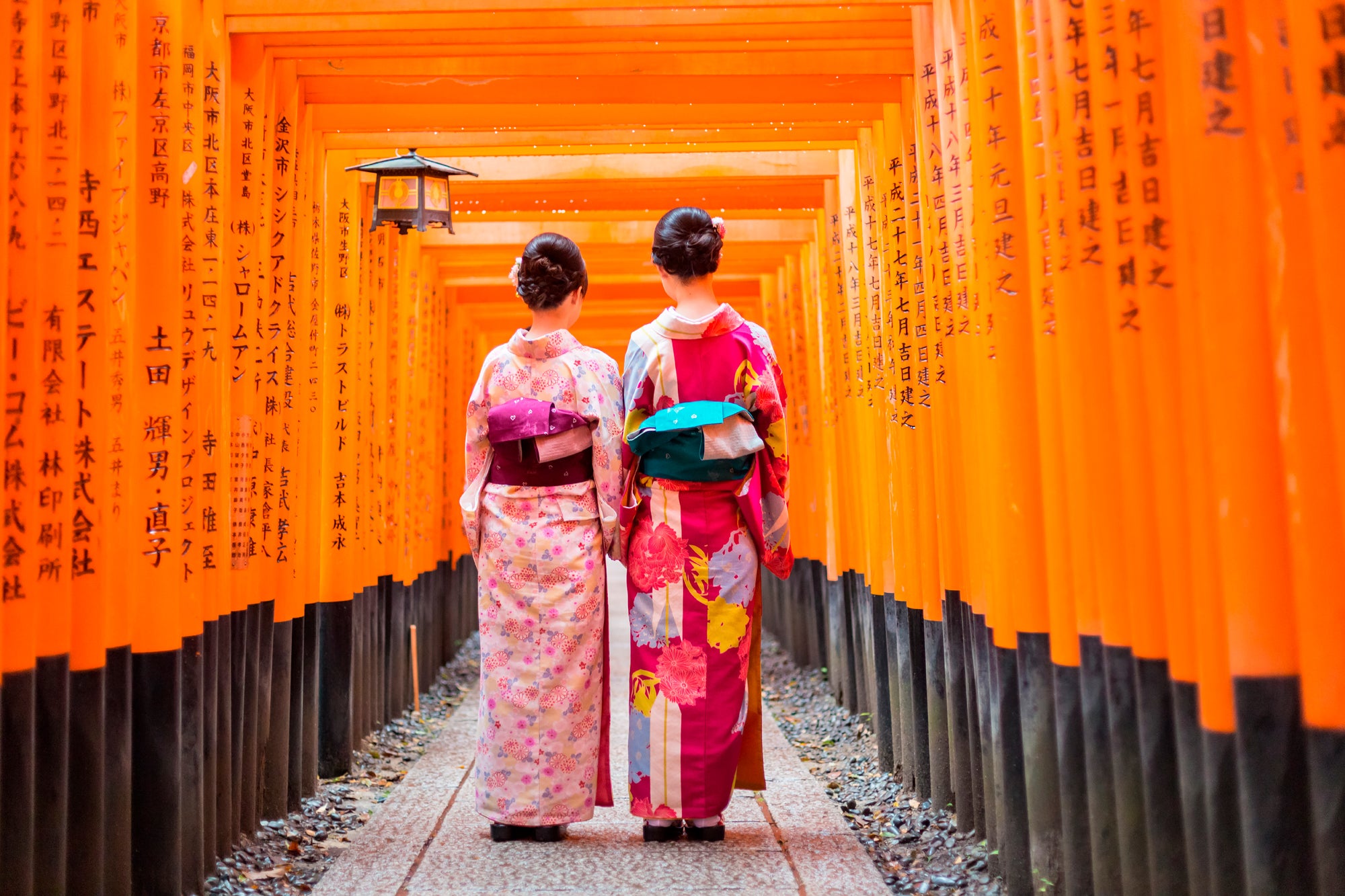 Acrylglasbild 2 Japanerinnen