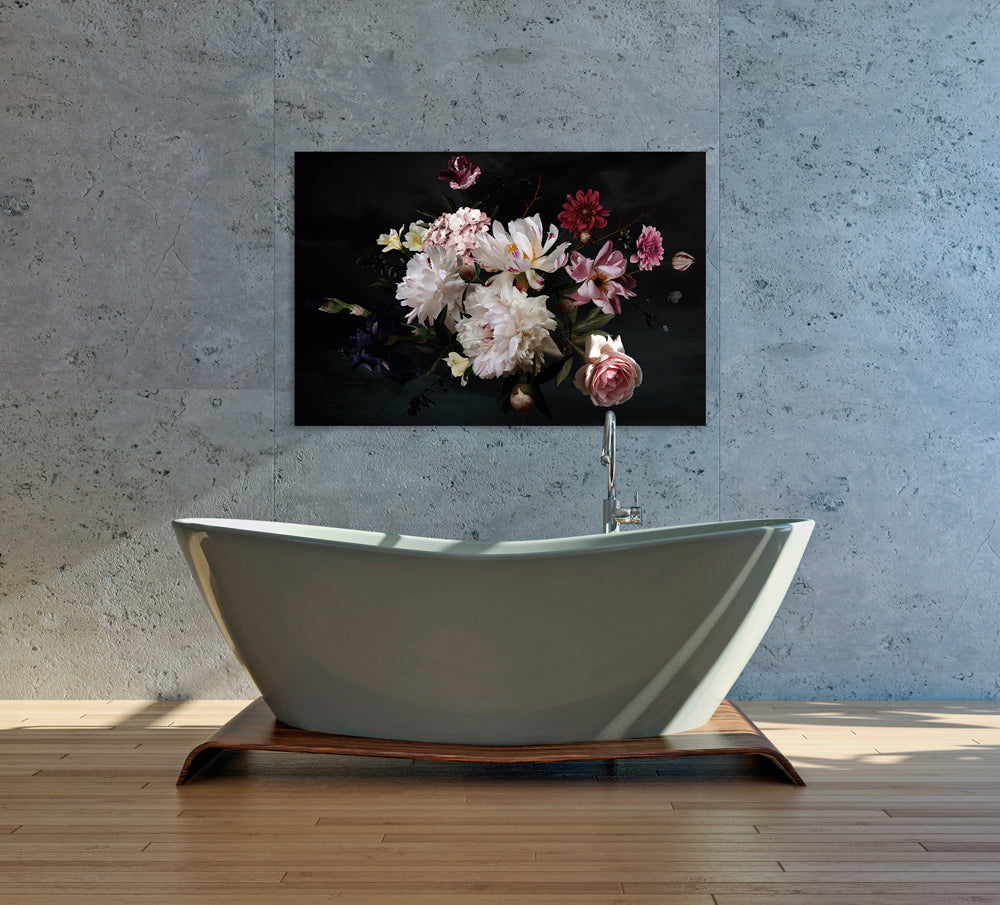 Acrylic glass picture Pretty Flower Bouquet III