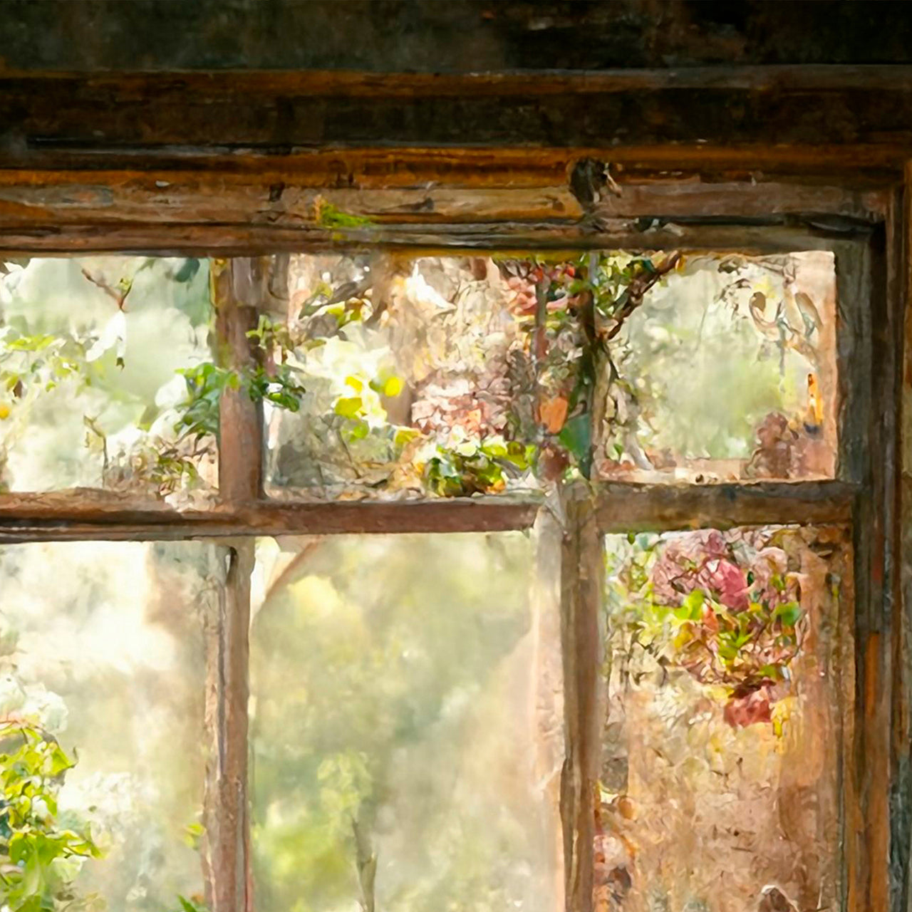 Acrylic glass picture Romantic Garden