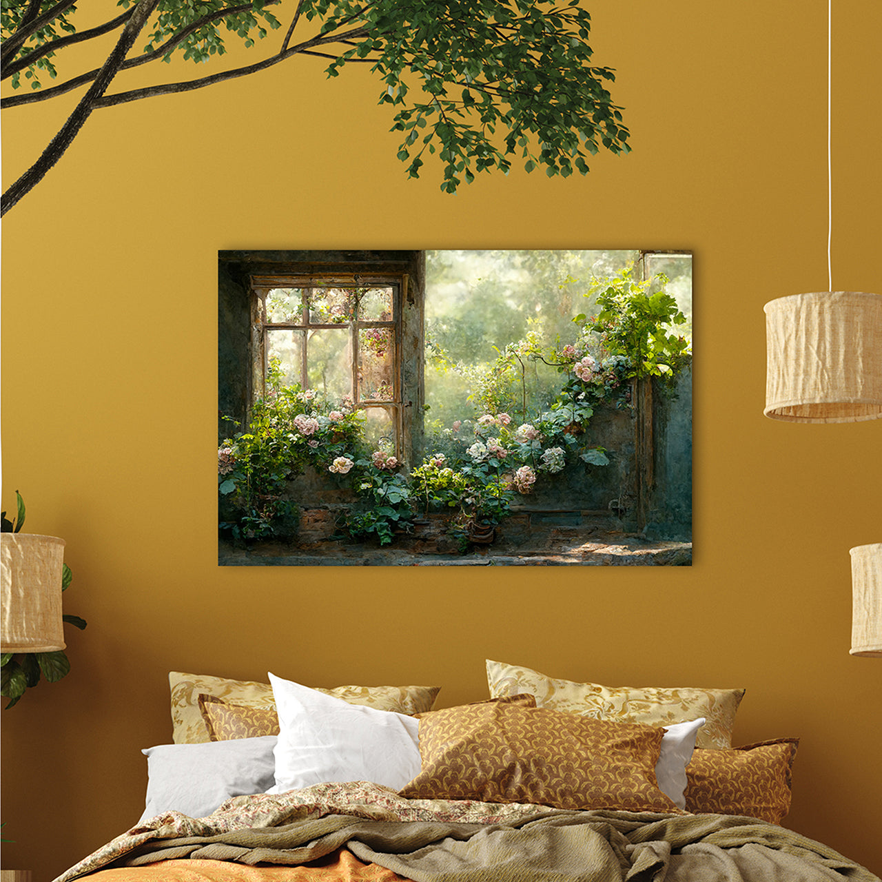 Acrylic glass picture Romantic Garden