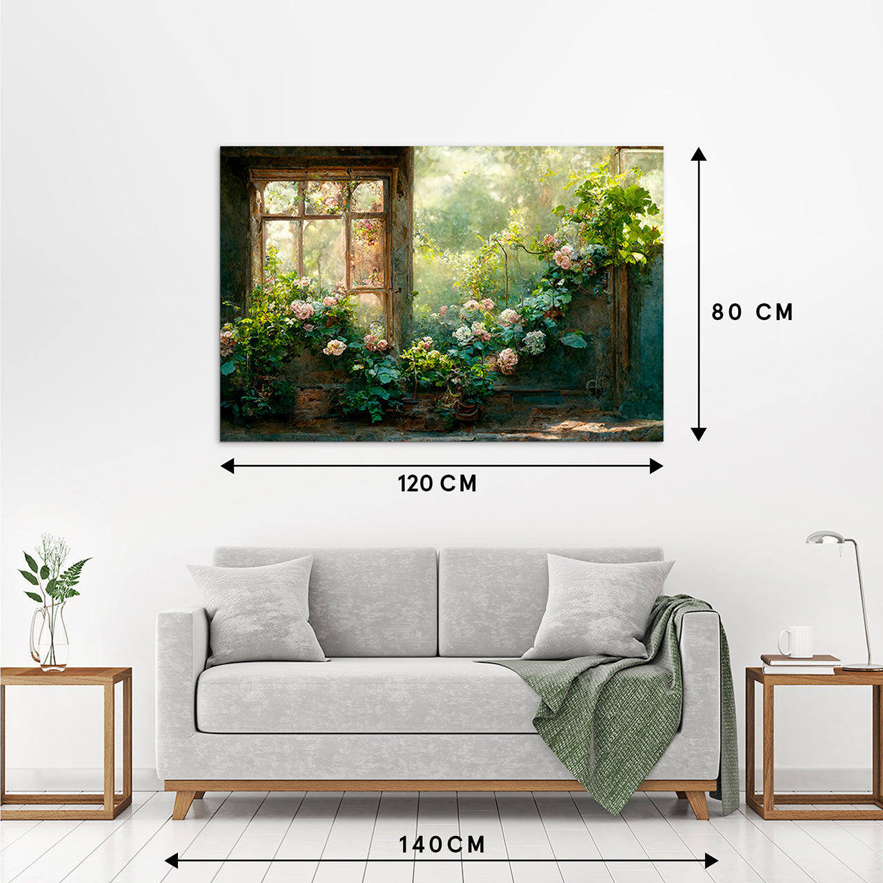 Acrylic glass picture Romantic Garden