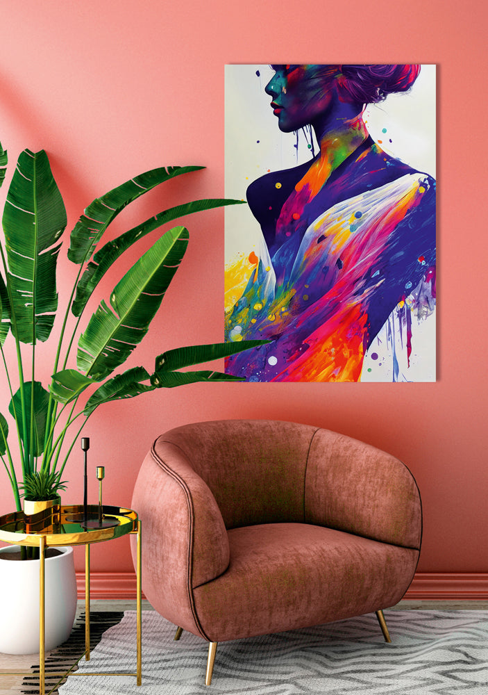 Acrylglasbild Farbumspielte Eleganz